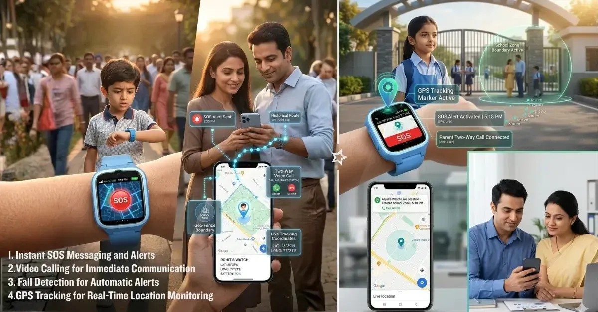 Safety Smartwatch with Video Calling Your Ultimate SOS Companion
