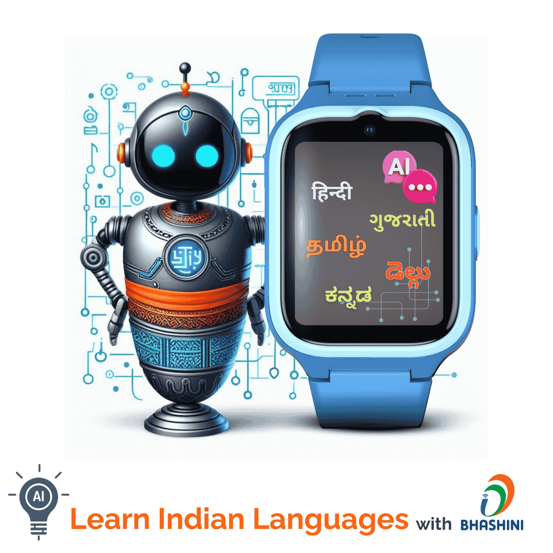 Learn Indian Language With WachMw Kids Smartwatch