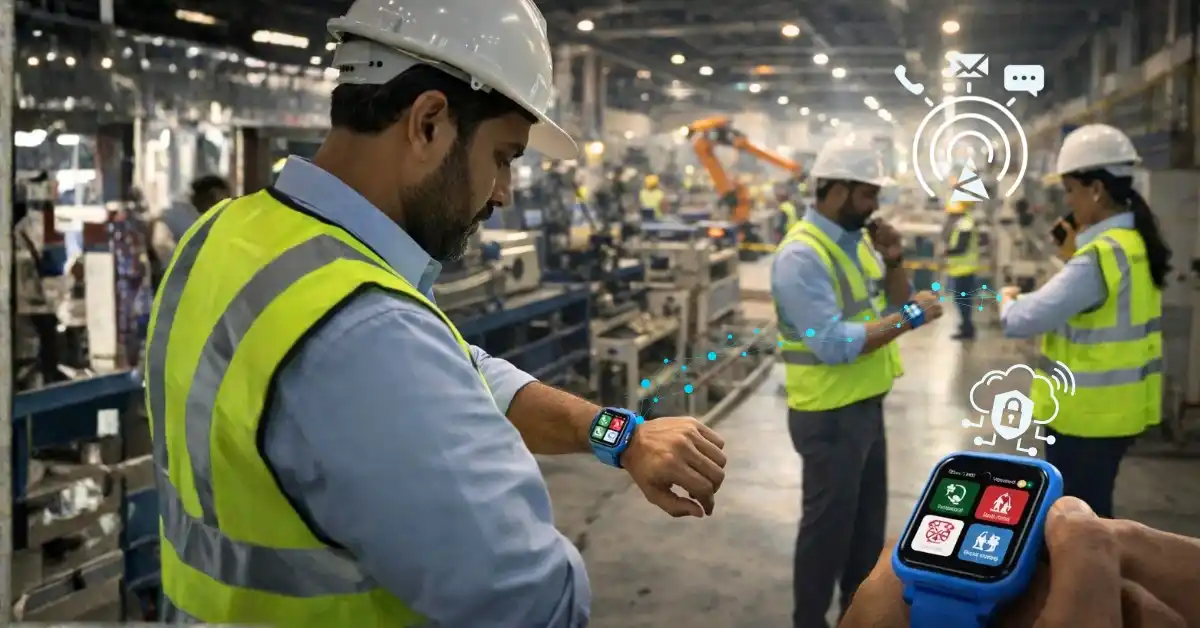 wearable smartwatch improving data security and staff monitoring in institutions