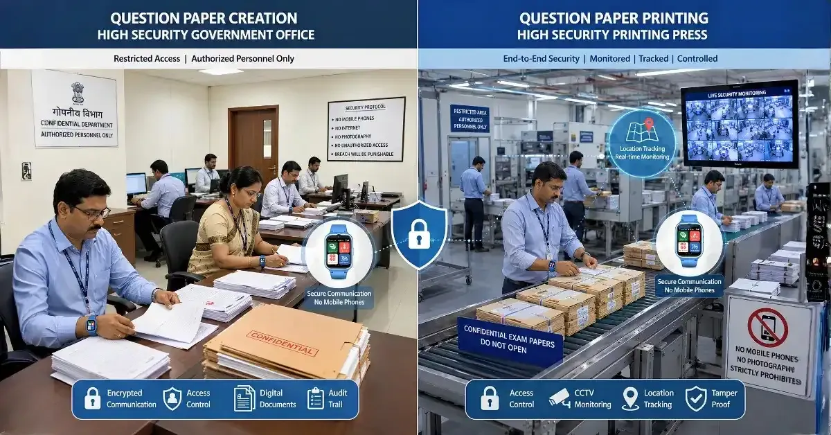 WachMe wearable technology for exam paper leak prevention
