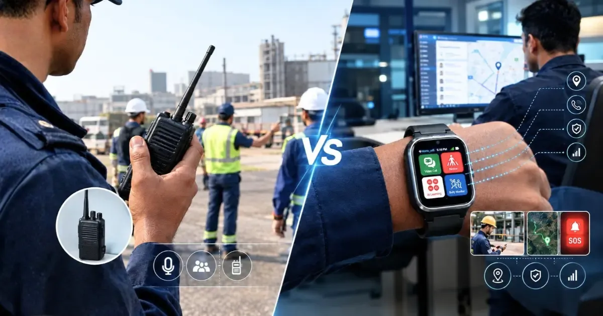 Smart wearables vs walkie-talkies for workplace communication